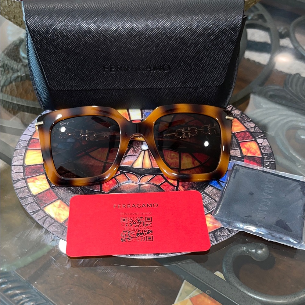 Salvatore Ferragamo Brown Sunglasses
